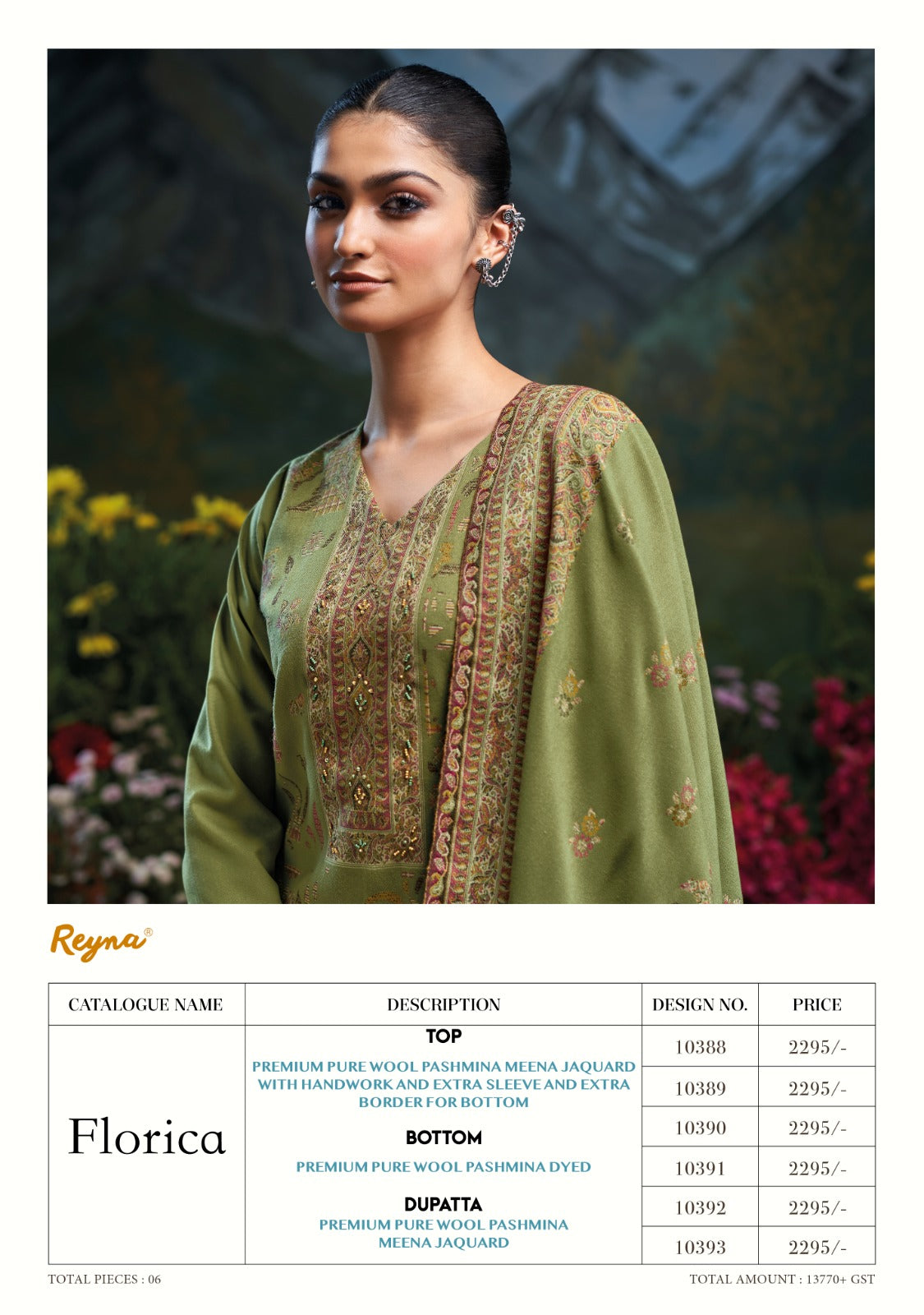Florica Reyna Pashmina Suits Supplier Gujarat