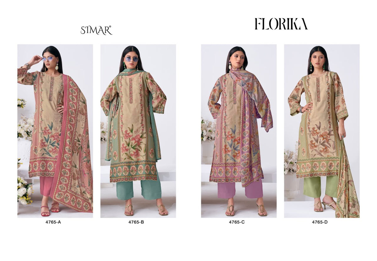 Florika Simar Viscose Pashmina Suits Exporter India