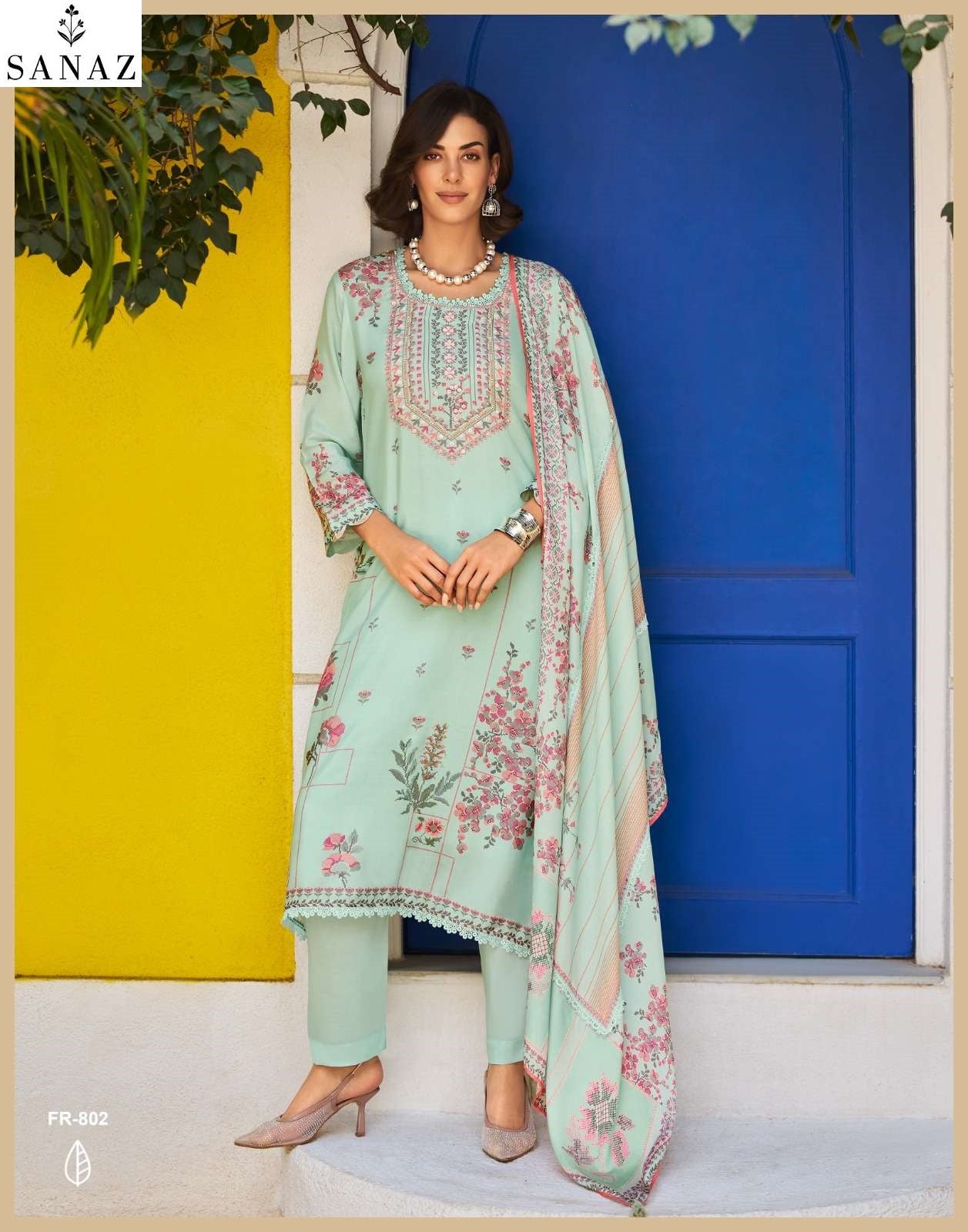 Florina Sanaz Viscose Muslin Pant Style Suits Wholesale Rate