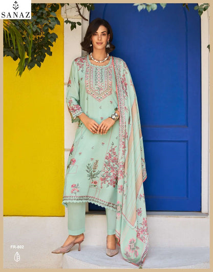 Florina Sanaz Viscose Muslin Pant Style Suits Wholesale Rate