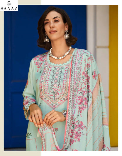 Florina Sanaz Viscose Muslin Pant Style Suits Wholesale Rate