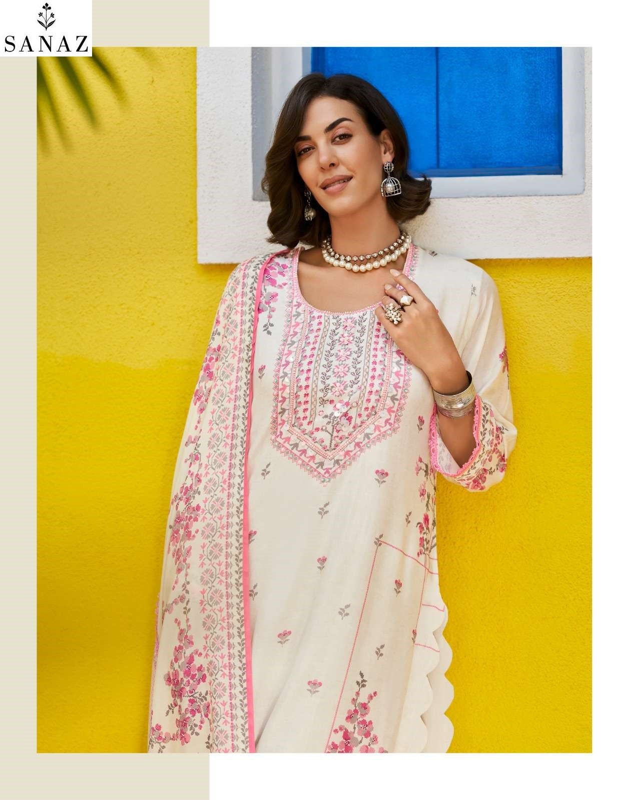 Florina Sanaz Viscose Muslin Pant Style Suits Wholesale Rate