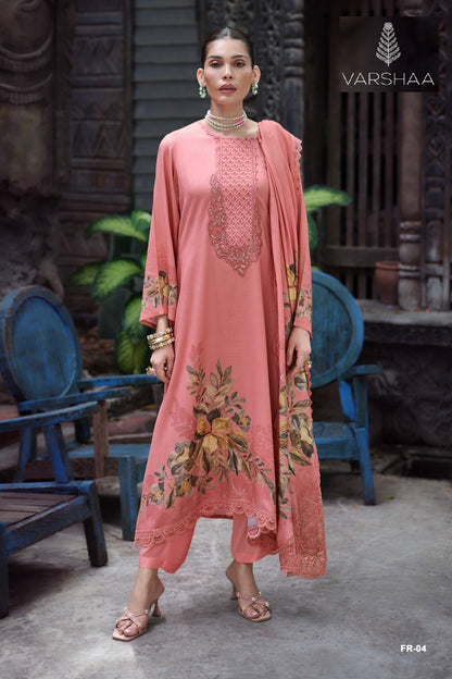 Floris Varshaa Cord Pashmina Suits Exporter