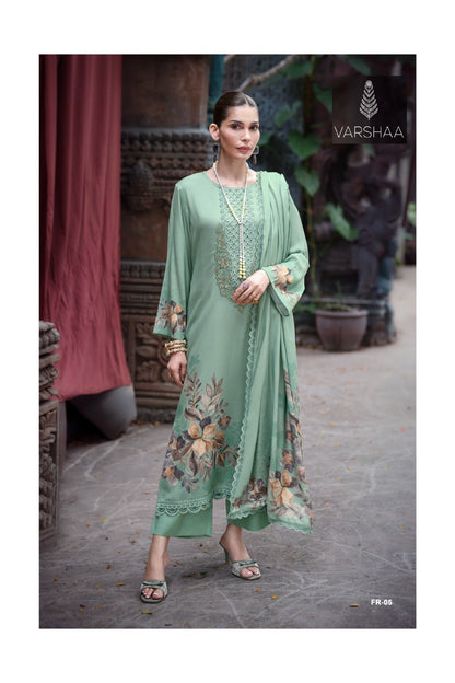 Floris Varshaa Cord Pashmina Suits Exporter