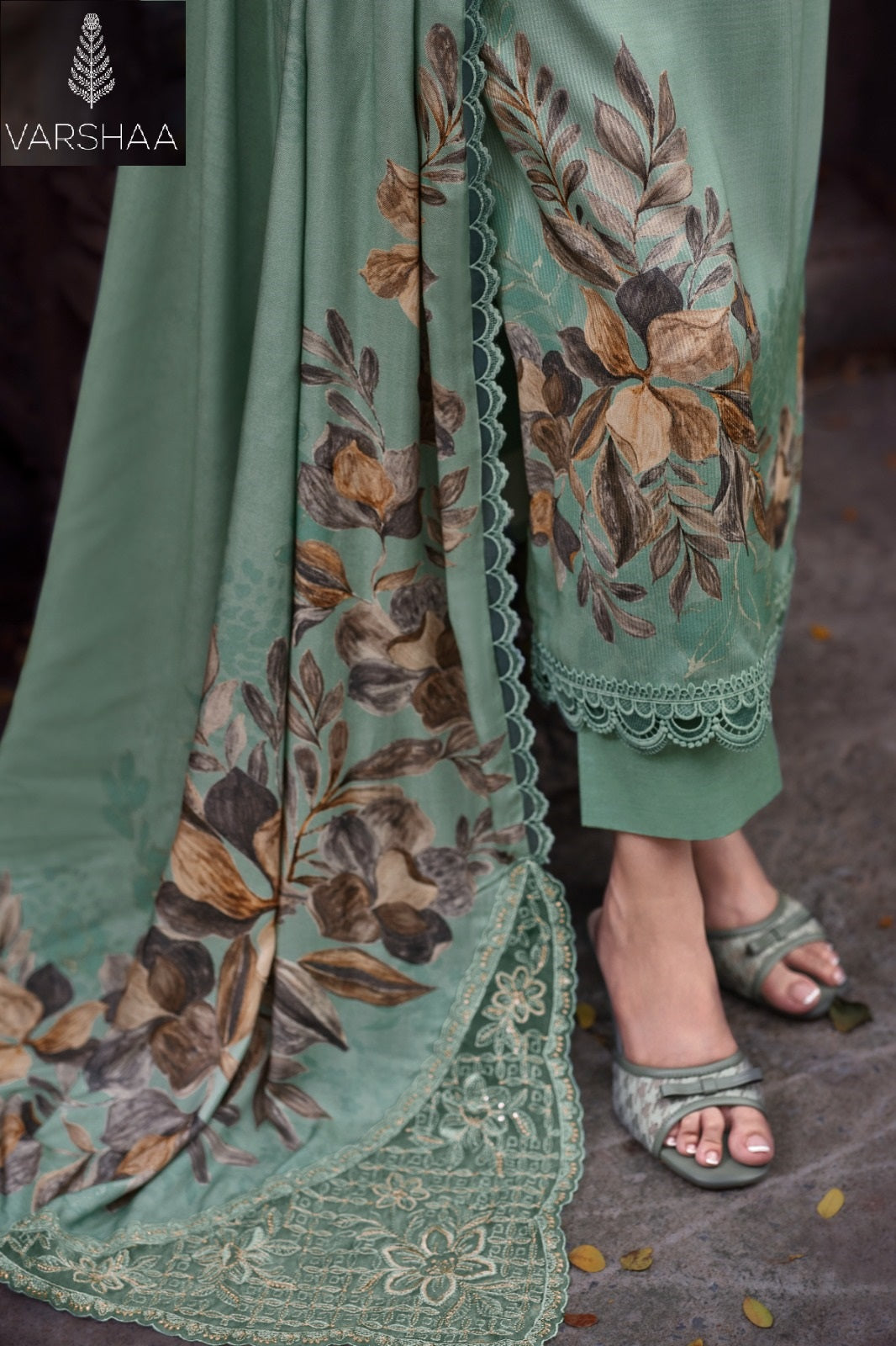 Floris Varshaa Cord Pashmina Suits Exporter