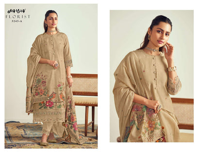 Florist Jay Vijay Pure Cotton Pant Style Suits Wholesaler Ahmedabad