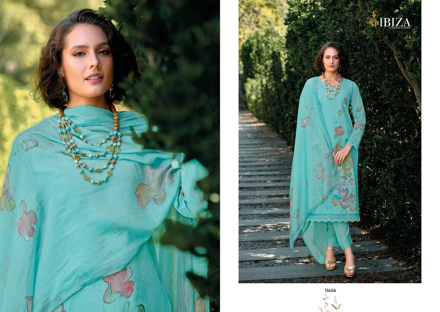 Florista Ibiza Pure Organdy Pant Style Suits Wholesale
