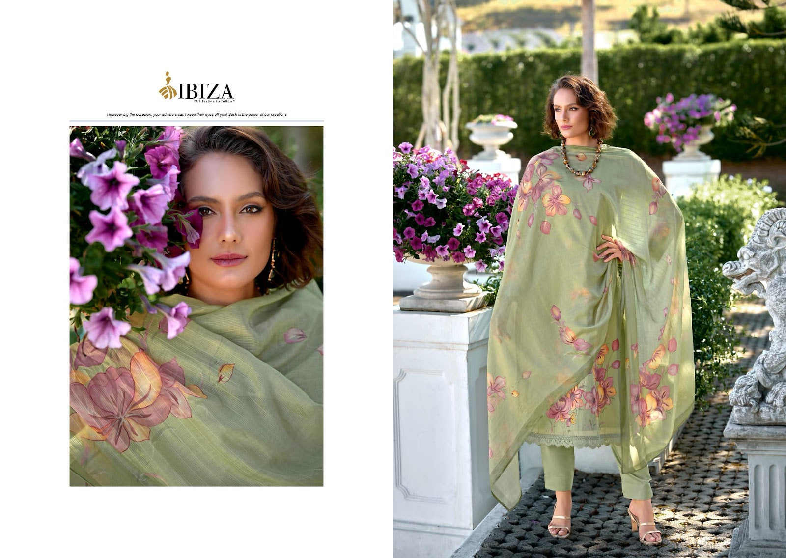 Florista Ibiza Pure Organdy Pant Style Suits Wholesale