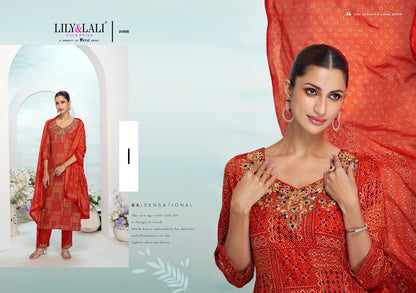 Florista Lily Lali Natural Crepe Readymade Pant Style Suits Exporter India