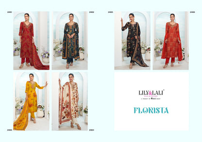 Florista Lily Lali Natural Crepe Readymade Pant Style Suits Exporter India