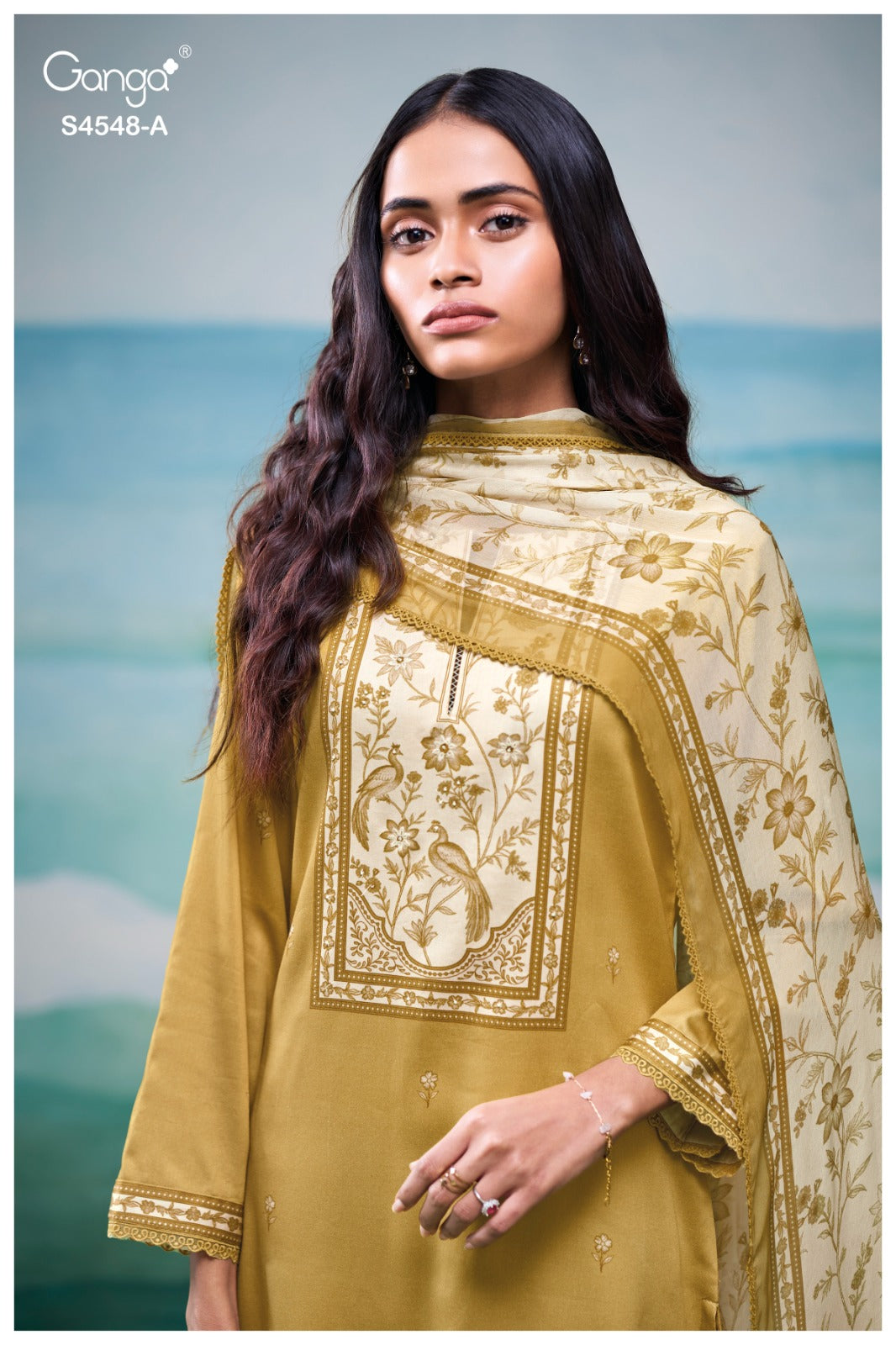 Florya 4548 Ganga Cotton Satin Plazzo Style Suits Wholesale Price