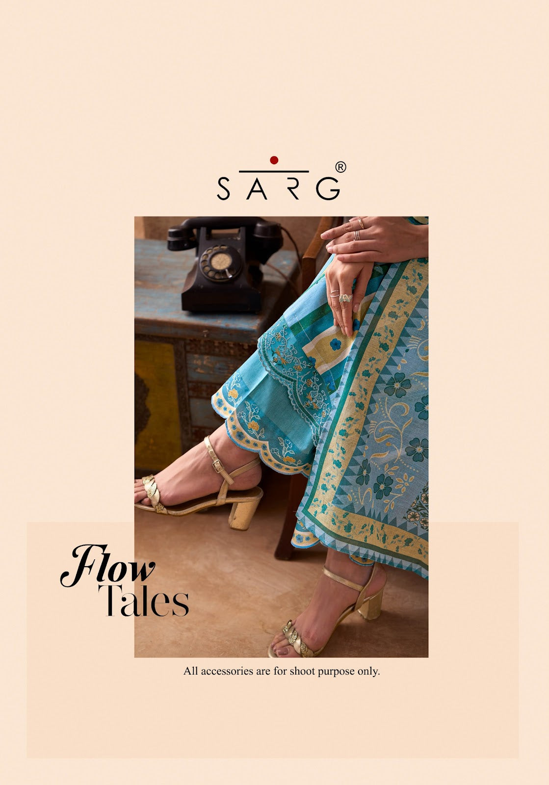 Flow Tales Sarg Cotton Lawn Plazzo Style Suits Exporter