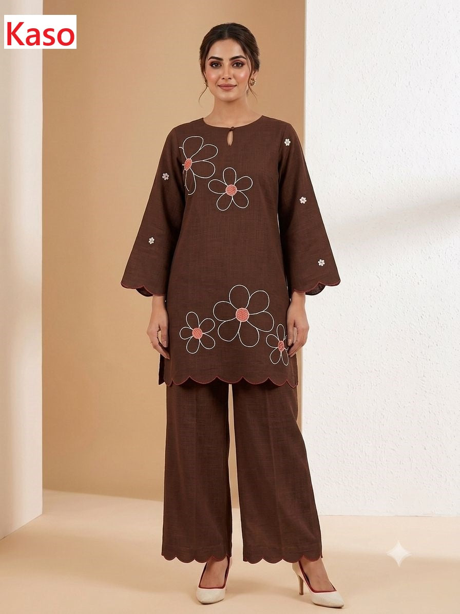 Flower 160726 Kaso Viscose Co Ord Set Exporter Gujarat