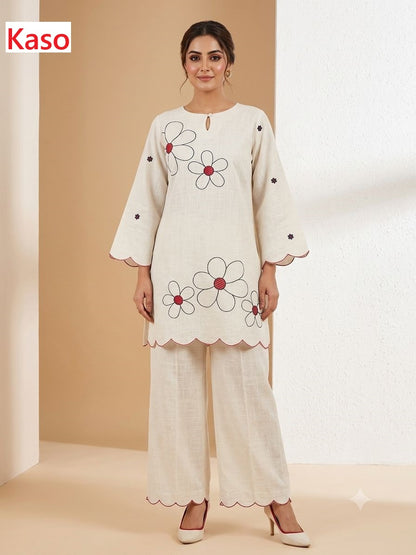 Flower 160726 Kaso Viscose Co Ord Set Exporter Gujarat