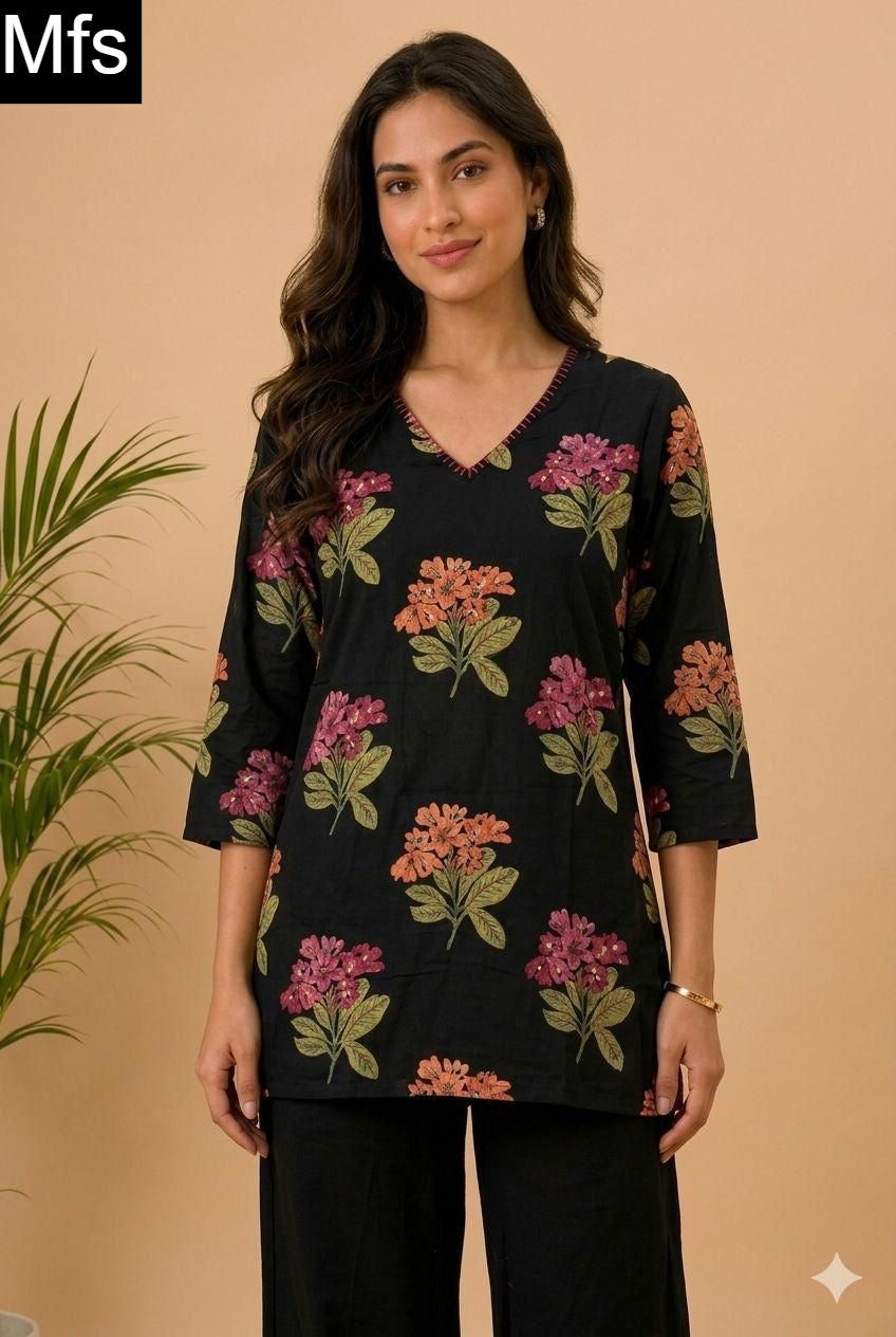 Flower 220626 Mfs Cotton Co Ord Set Manufacturer Ahmedabad