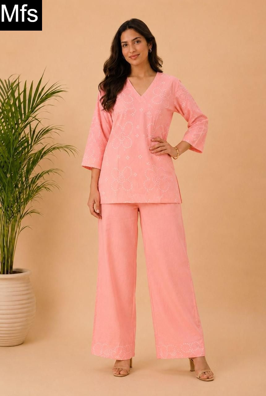 Flower 220626 Mfs Cotton Co Ord Set Manufacturer Ahmedabad