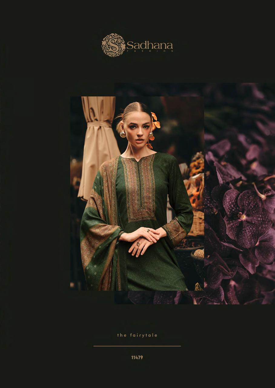 Flower And Flow Sadhana Pure Viscose Pashmina Suits Wholesaler