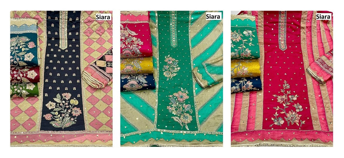 Flower Design 10 Siara Viscose Salwar Suits Wholesaler India