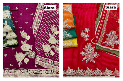 Flower Design 2709 Siara Viscose Salwar Suits Manufacturer