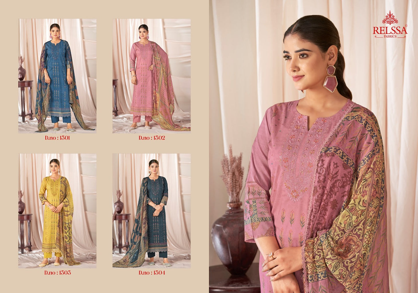 Flower Girl 13 Relssa Fabrics Cotton Lawn Pant Style Suits Wholesale Rate