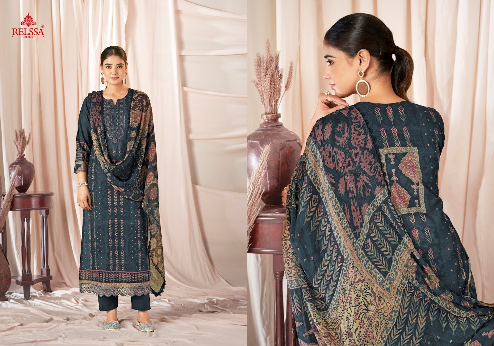 Flower Girl 13 Relssa Fabrics Cotton Lawn Pant Style Suits Wholesale Rate