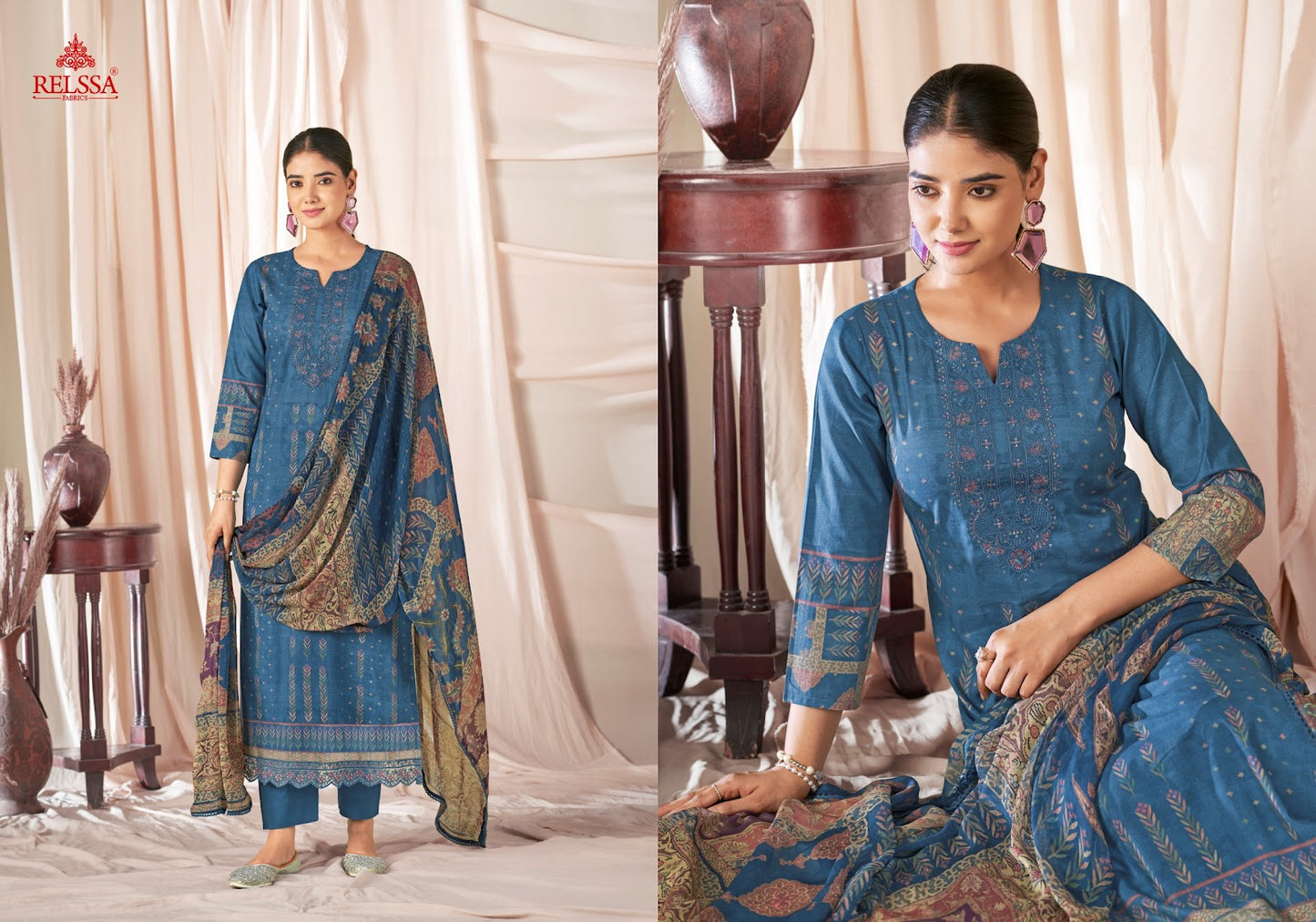 Flower Girl 13 Relssa Fabrics Cotton Lawn Pant Style Suits Wholesale Rate