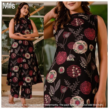 Flower Print 3010 Mfs Cotton Co Ord Set Exporter Ahmedabad