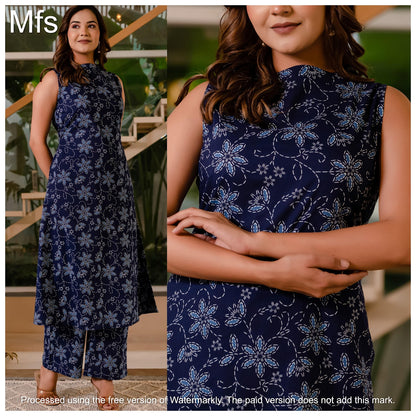 Flower Print 3010 Mfs Cotton Co Ord Set Exporter Ahmedabad