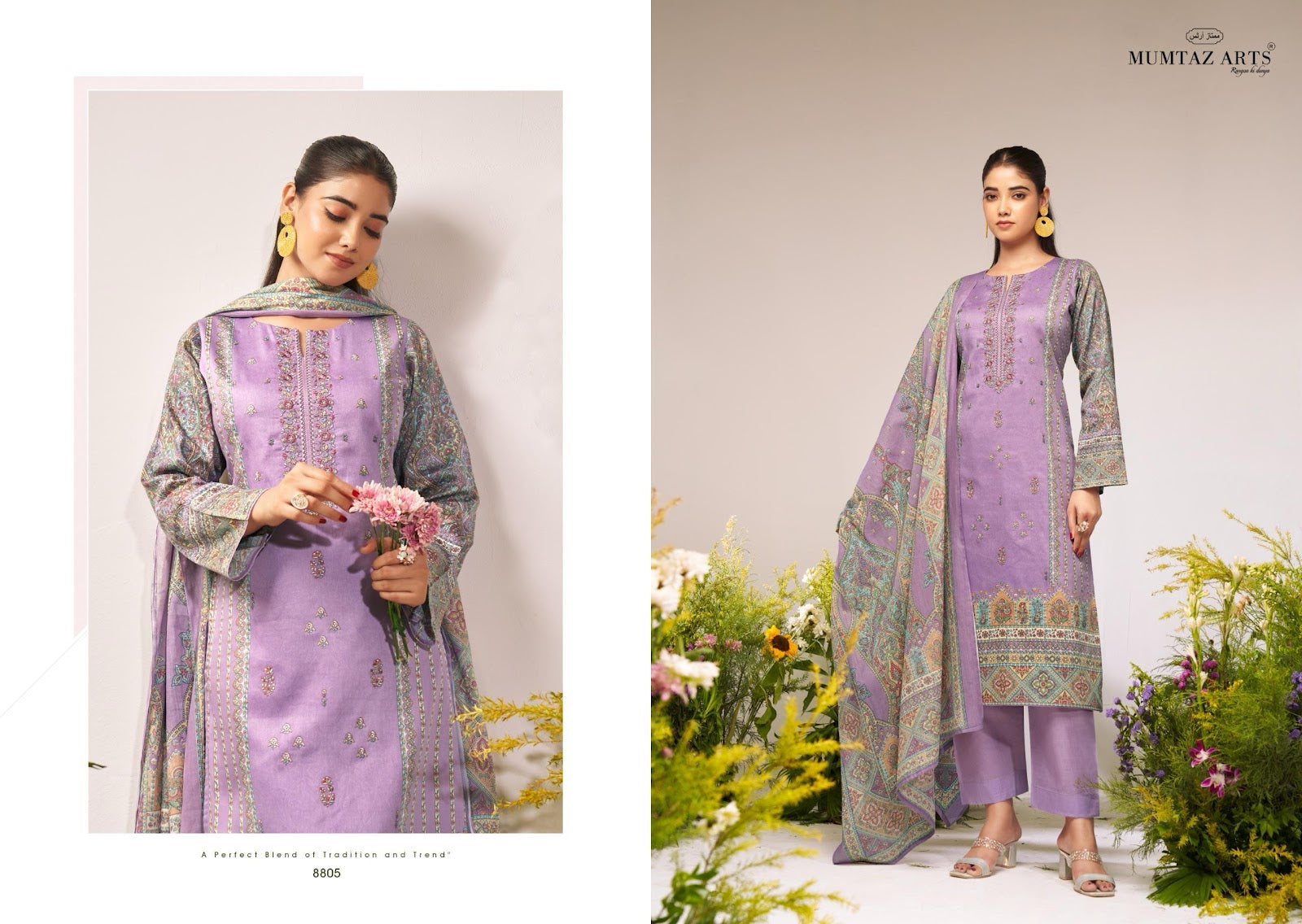Flower Valley Mumtaz Arts Jam Satin Karachi Salwar Suits Supplier India