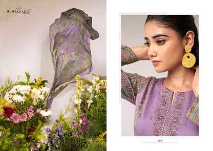 Flower Valley Mumtaz Arts Jam Satin Karachi Salwar Suits Supplier India