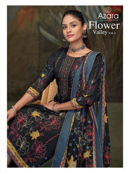 Flower Valley Vol 2 Radhika Fashion Azara Cambric Cotton Karachi Salwar Suits Wholesale Price