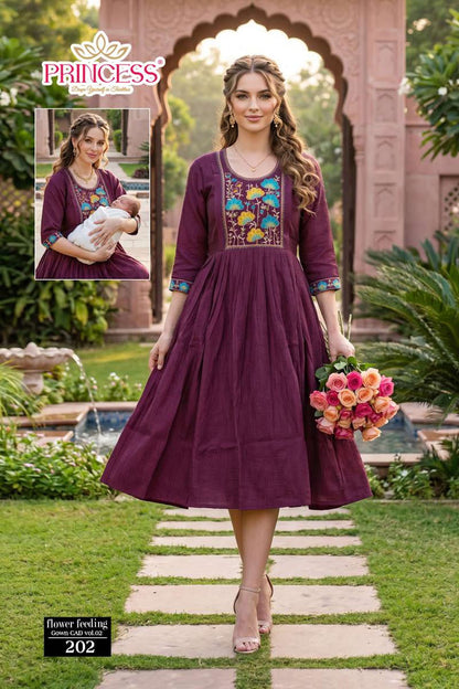 Flower Vol 2 Princess Creation Berlin Feeding Kurtis Wholesaler