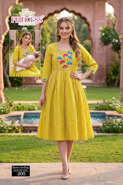 Flower Vol 2 Princess Creation Berlin Feeding Kurtis Wholesaler