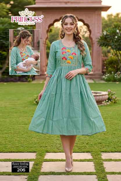 Flower Vol 2 Princess Creation Berlin Feeding Kurtis Wholesaler