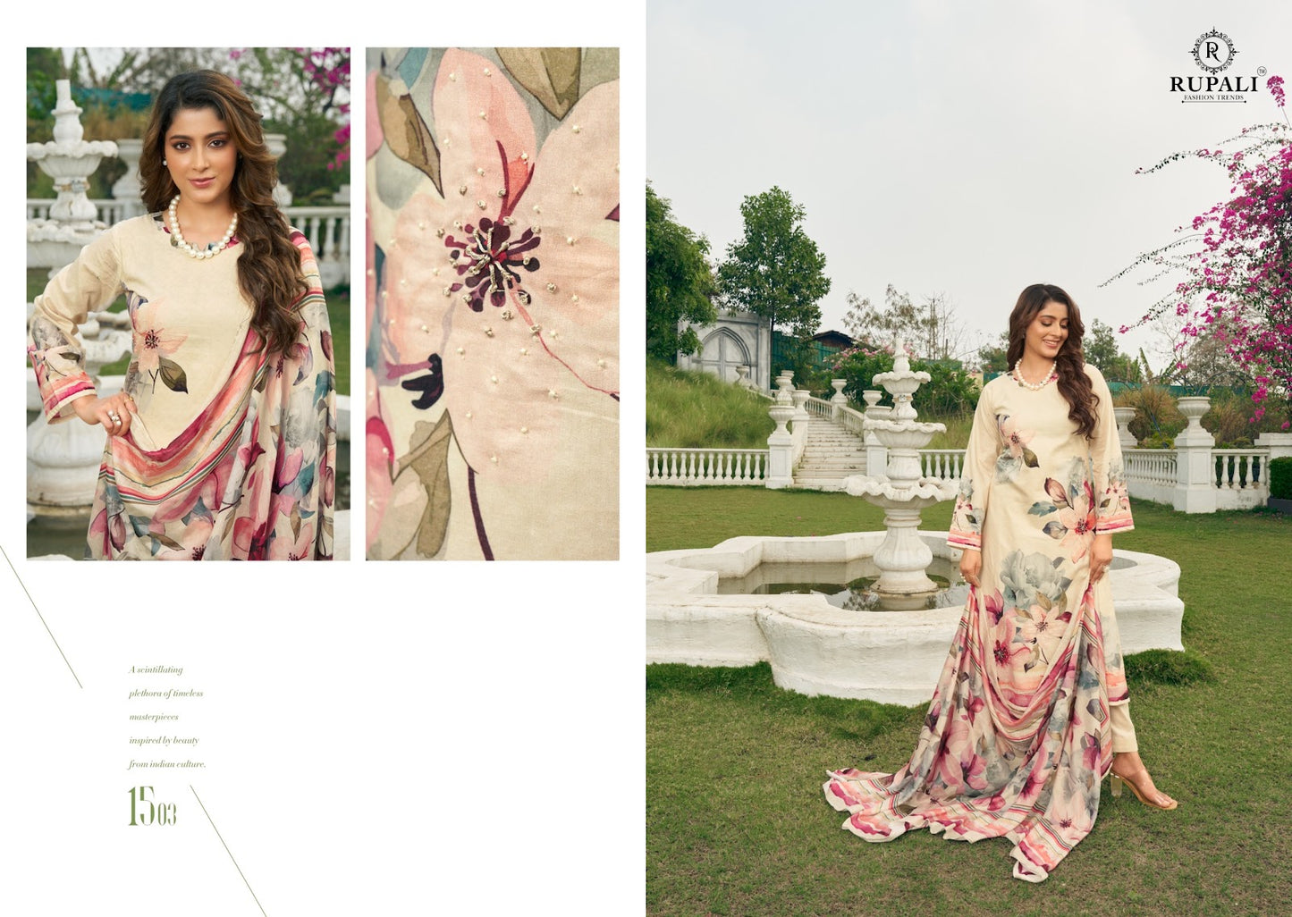 Flowerish Rupali Pant Style Suits Exporter Gujarat