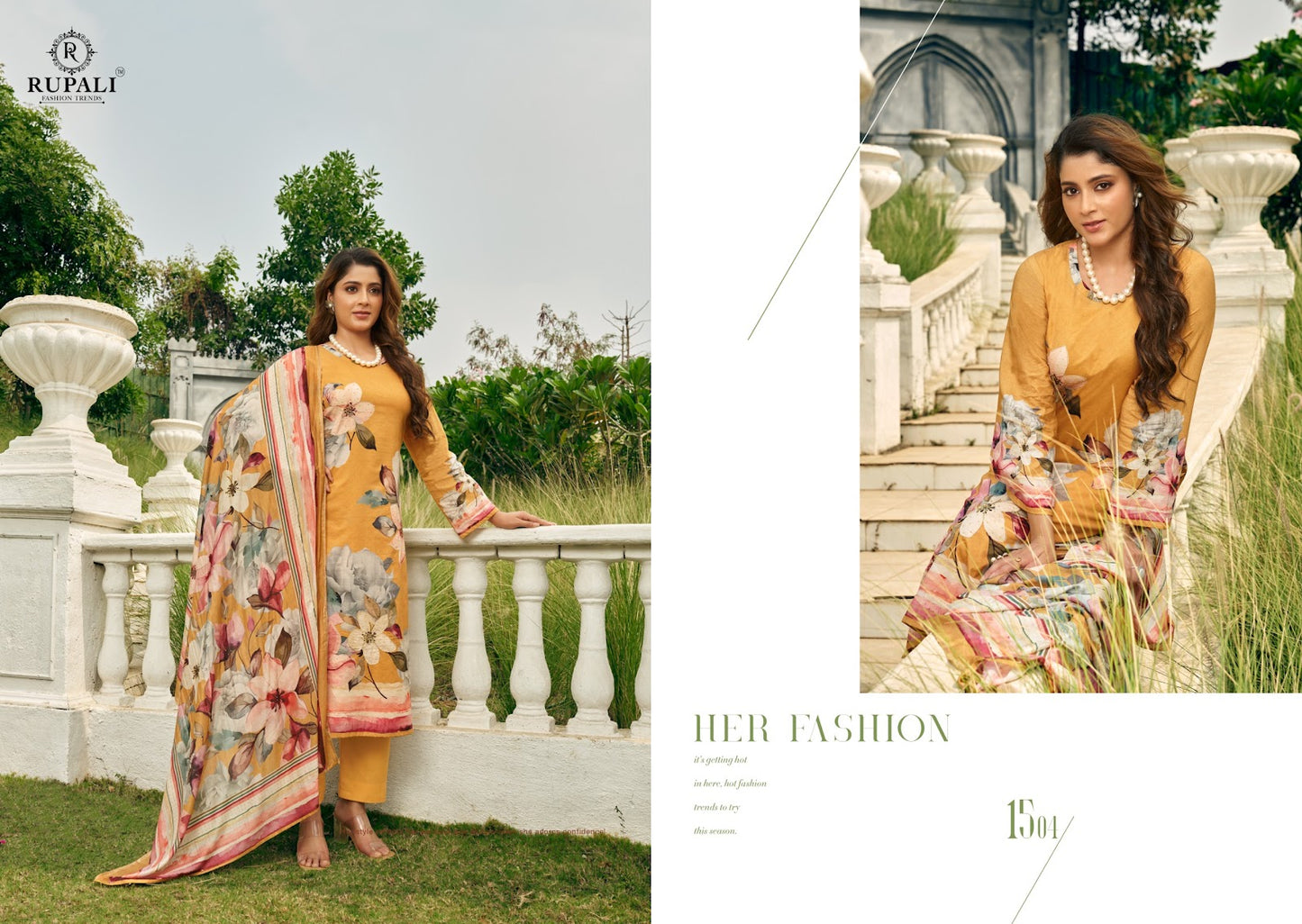 Flowerish Rupali Pant Style Suits Exporter Gujarat
