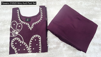 Flowers 210525 Mmc Vatican Kurti Pant Set Wholesaler