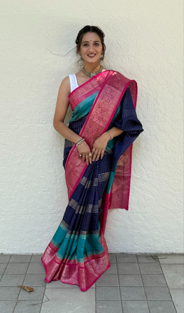 Foil Print Mira Bela Dola Silk Sarees Wholesale Rate