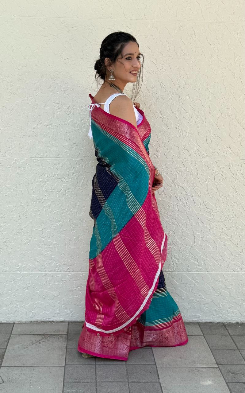 Foil Print Mira Bela Dola Silk Sarees Wholesale Rate