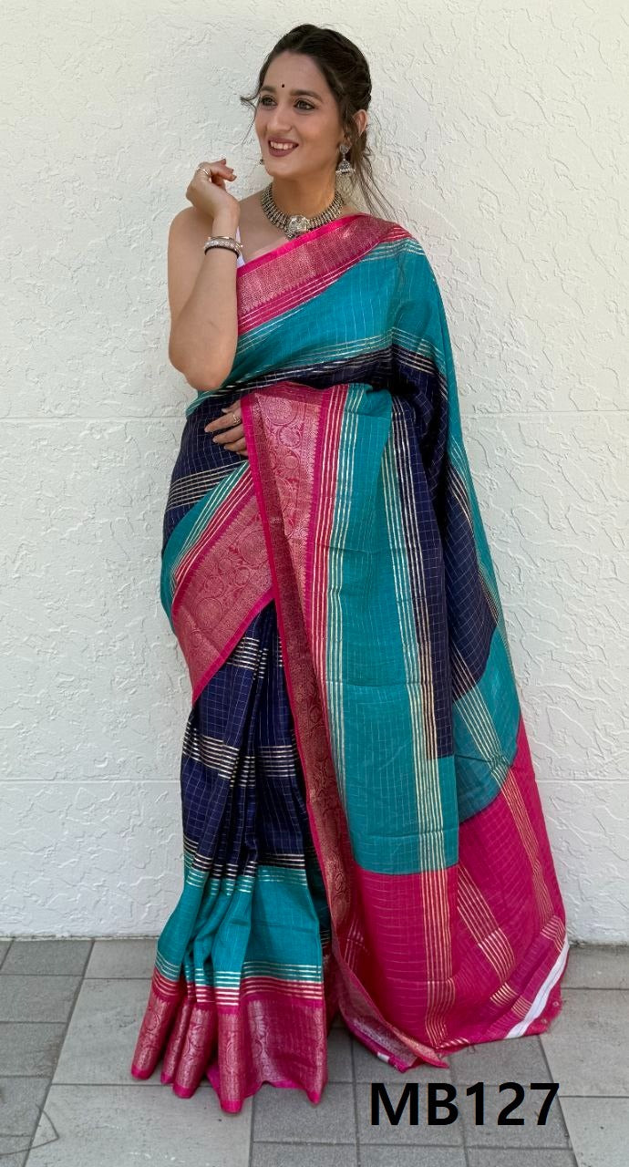 Foil Print Mira Bela Dola Silk Sarees Wholesale Rate