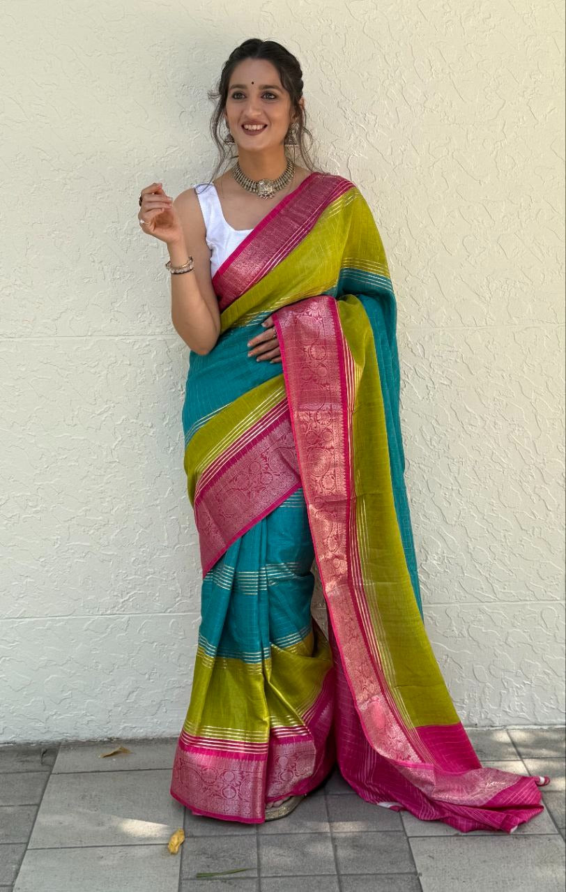 Foil Print Mira Bela Dola Silk Sarees Wholesale Rate
