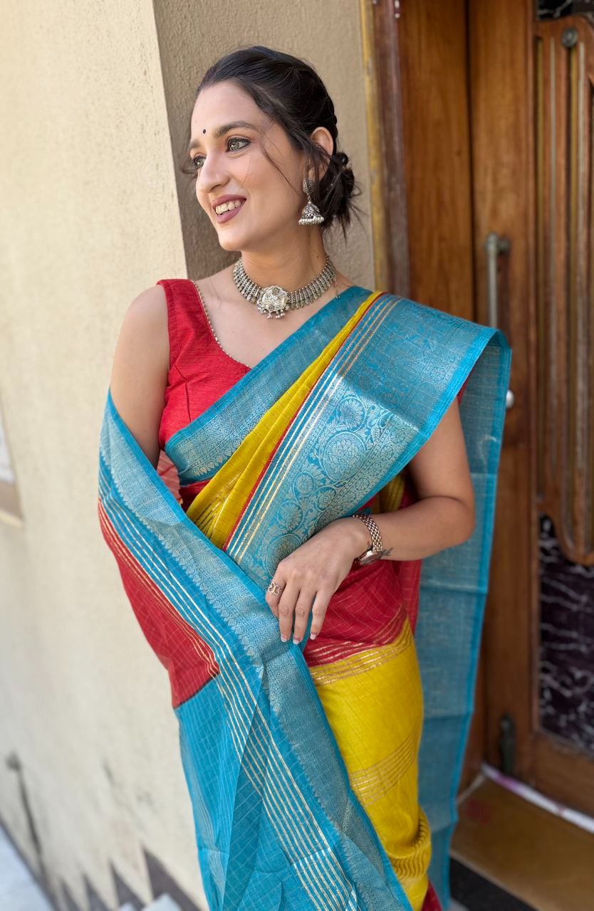 Foil Print Mira Bela Dola Silk Sarees Wholesale Rate