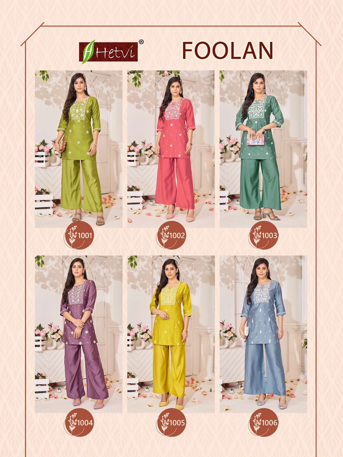 Foolan Hetvi Vertican Co Ord Set Wholesale