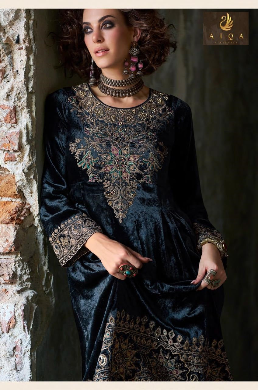 Forest Fantasy Aiqa Velvet Suits Wholesale Price