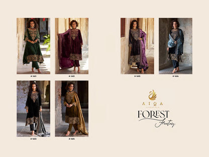 Forest Fantasy Aiqa Velvet Suits Wholesale Price