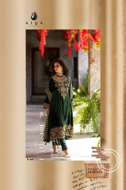 Forest Fantasy Aiqa Velvet Suits Wholesale Price