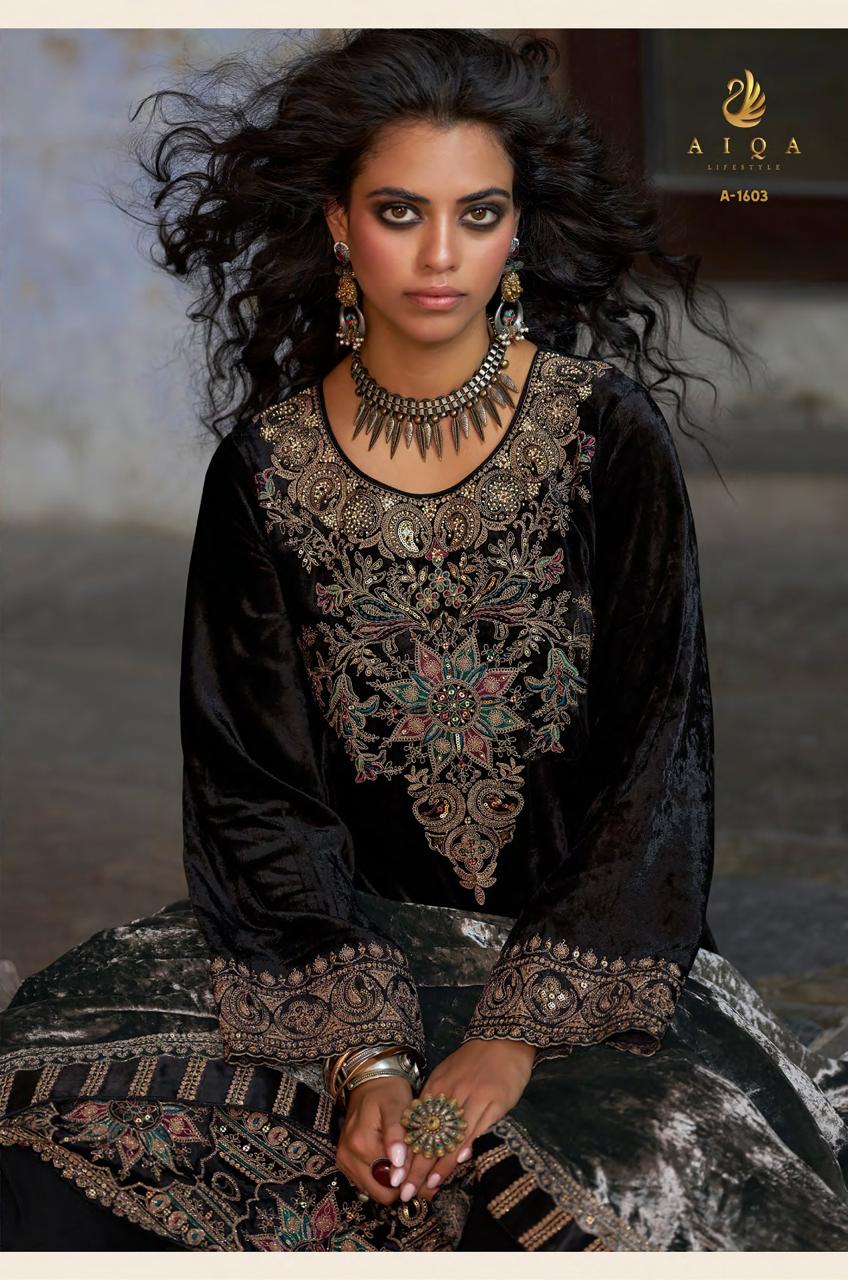 Forest Fantasy Aiqa Velvet Suits Wholesale Price