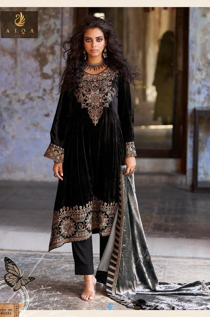 Forest Fantasy Aiqa Velvet Suits Wholesale Price