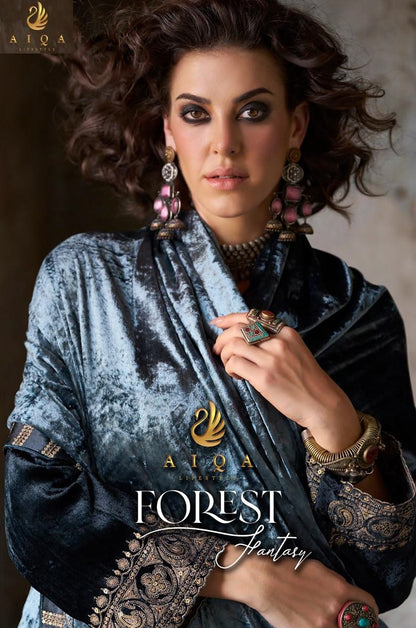 Forest Fantasy Aiqa Velvet Suits Wholesale Price