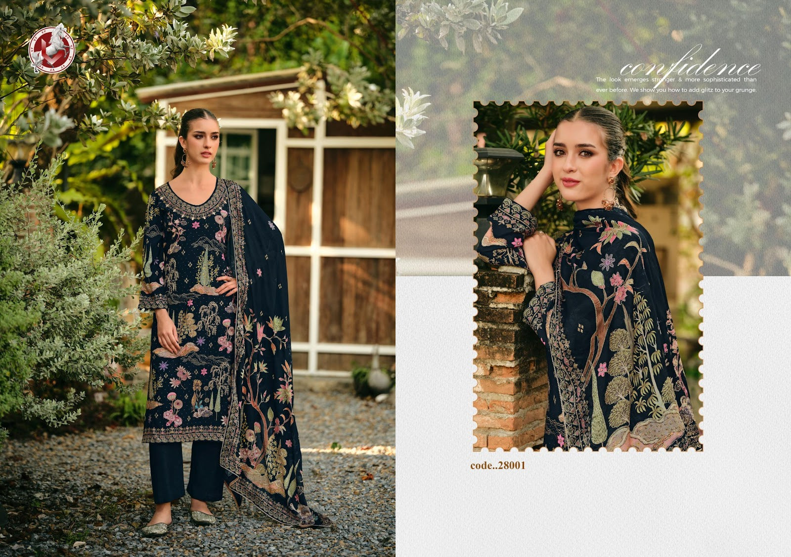 Forever New Vivek Bemberg Muslin Pant Style Suits Wholesaler Ahmedabad
